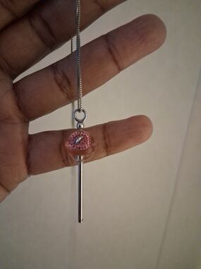 Pink Lollipop Pendant Necklace - Women Jewelry